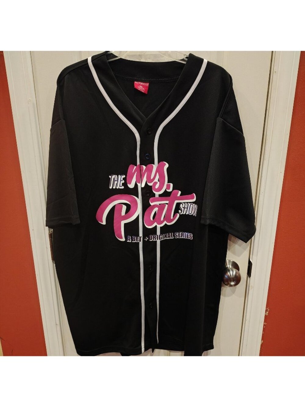 Victorious Ms Pat Show Baseball Shirt Mens 3XL Black Button Up Jersey BET+ TV